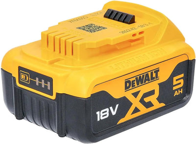 Dewalt B DCB184 5,0 Ah 18 V XR Lithium-Ionen-Akku Doppelpack + DCB115 Ladegerät, Gelb, 2 x 5.0Ah & D