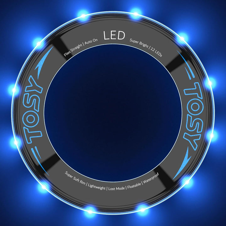 TOSY Fliegender Ring – 16 Millionen RGB-Farben oder 12 LEDs, hell, automatisches Aufleuchten, sicher