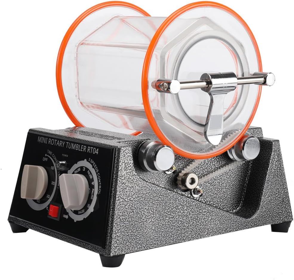 3KG Poliertrommel Poliermaschine Schmuck polieren Maschine Rotary Tumbler Schmuckpolier Poliertromme
