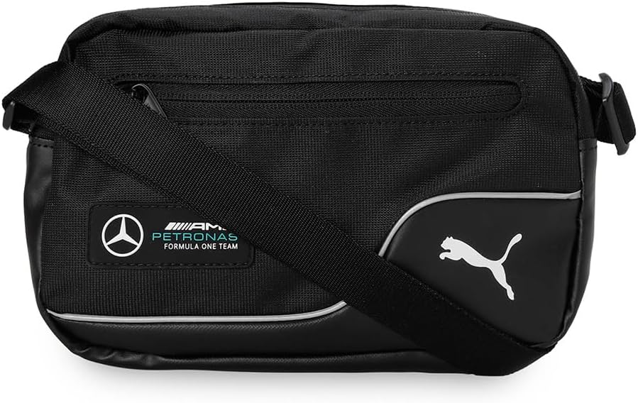 PUMA Herren Mercedes-AMG Petronas Motorsport Umhängetasche Schwarz Einheitsgrösse, Schwarz Einheitsg