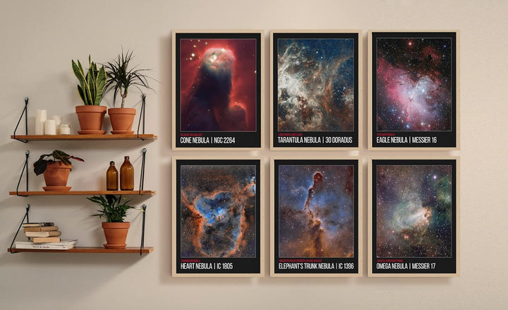 Weltraum-Schlafzimmer-Wanddekoration – Galaxie-Kunst, Kinderzimmer-Dekoration, Universum, Nebel, mod