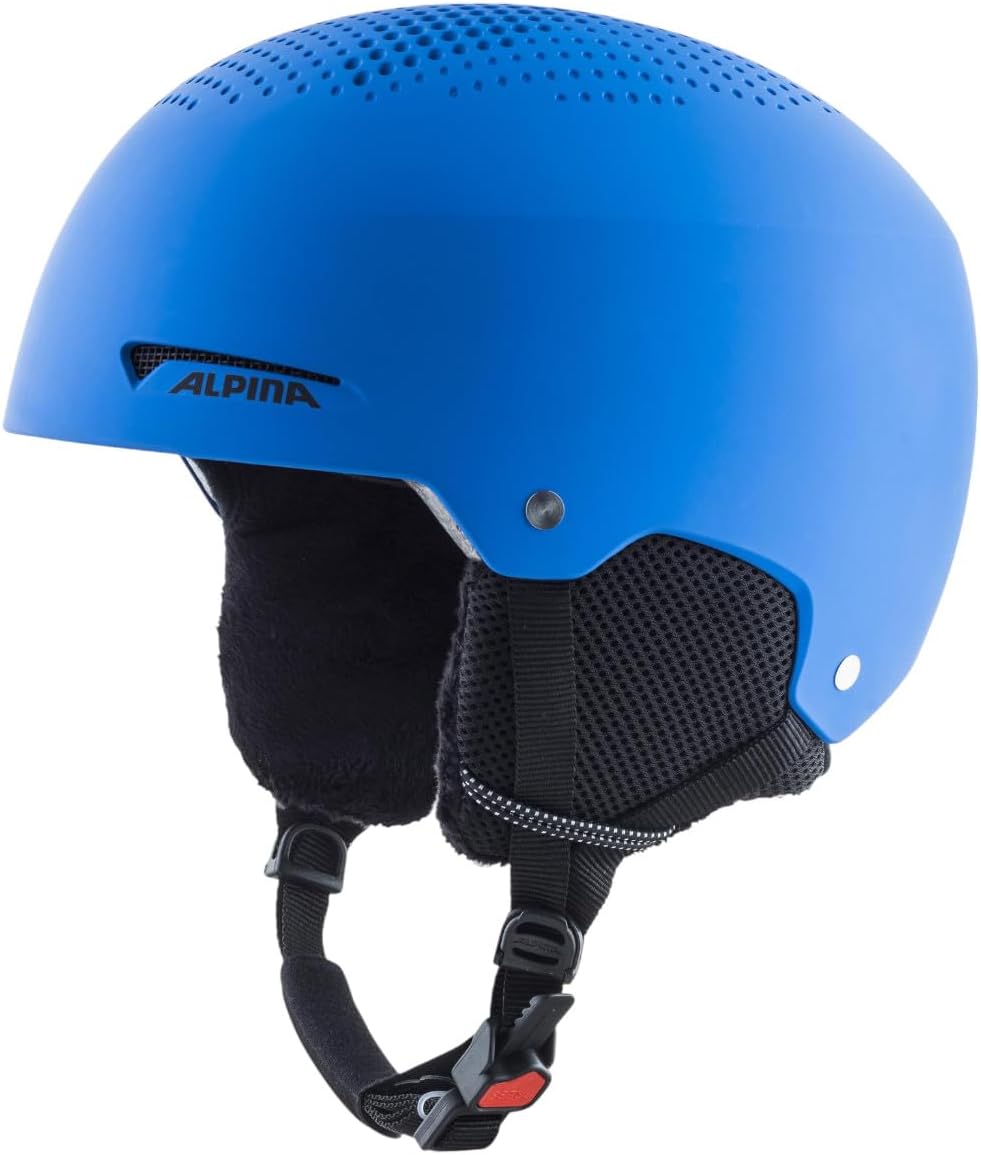 ALPINA ZUPO - Sicherer, Stossabsorbierender, Belüfteter & Schlagfester Skihelm Für Kinder blue matt