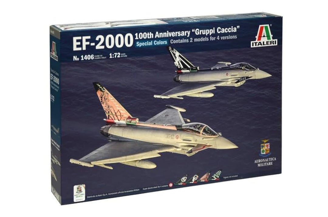 Italeri 510001406 1:72 EF-2000 100th Anniv.Gruppi Caccia