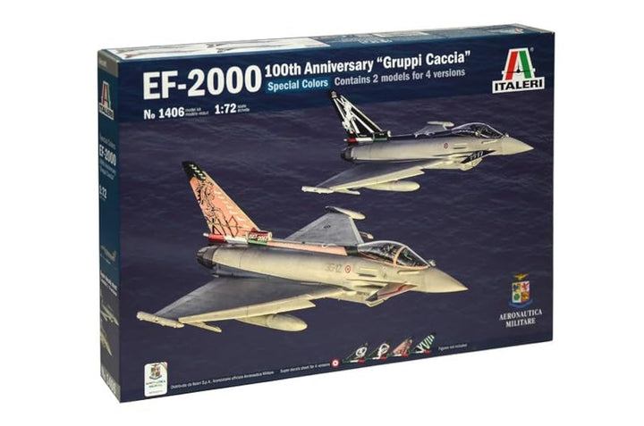 Italeri 510001406 1:72 EF-2000 100th Anniv.Gruppi Caccia