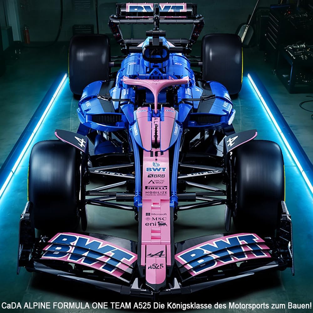Technik F1 Auto für CADA F1 Team A525 Rennwagen, 2170+ Teile Technik Rennauto, C64012W Rennautos Bau