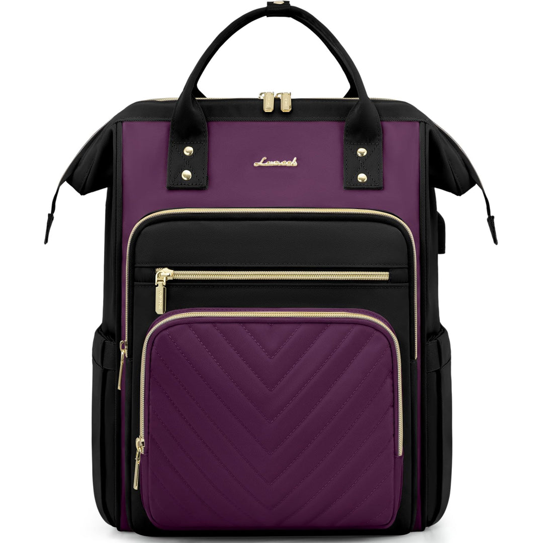 LOVEVOOK Rucksack Damen, 15,6 Zoll Wasserdicht Laptop Schulrucksack mit Laptopfach, Reiserucksack Ta