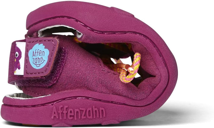 Affenzahn Sandale Vegan Free schnürbar mit Klettverschluss und Zehenkappe Grösse 21-32 30 EU Vogel L