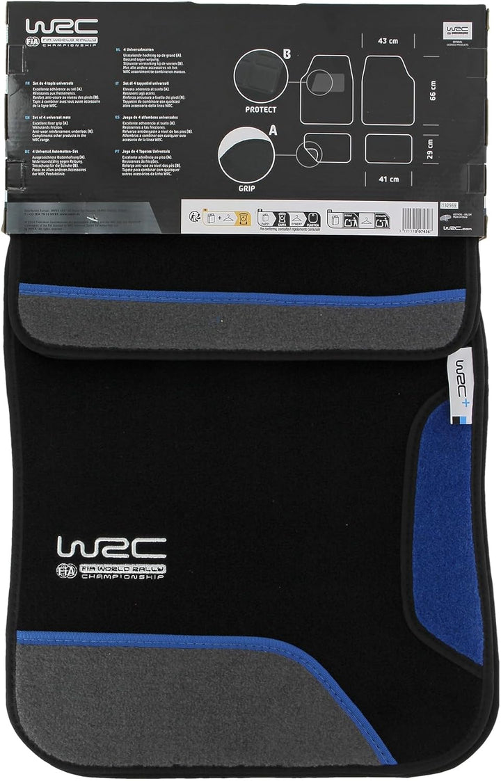 WRC 7436 4 teppichboden Blue Race, schwarz 4 x Blue Race Teppiche, 4 x Blue Race Teppiche