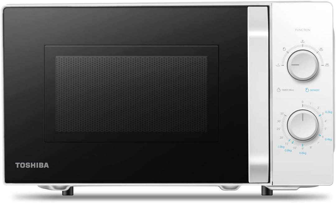 Toshiba MW2-MM20P(WH) Standard Mikrowellenherd, 20 Liter, 800 W, 5 Leistungsstufen mit praktischer A