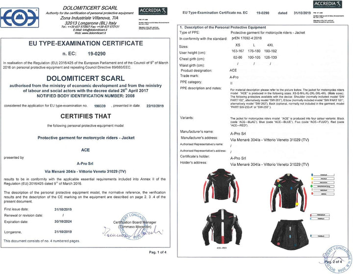 Motorradjacke CE Protektoren Sport Textil Motorrad Thermofutter Weiss L