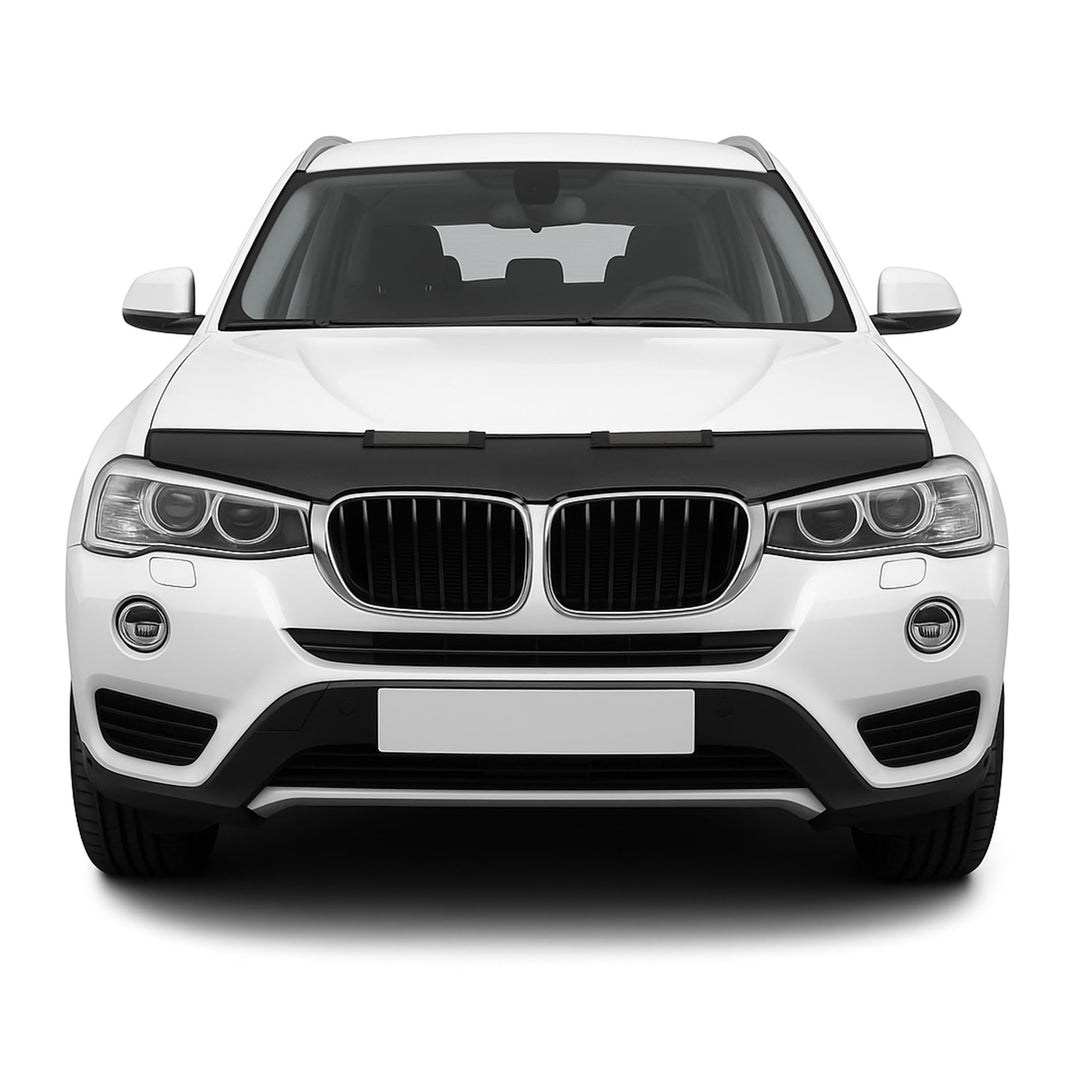 Haubenbra Bonnet Bra Steinschlagschutzmaske kompatibel mit BMW X3 F25 2010-2017 1x Halb Motorhaubesc