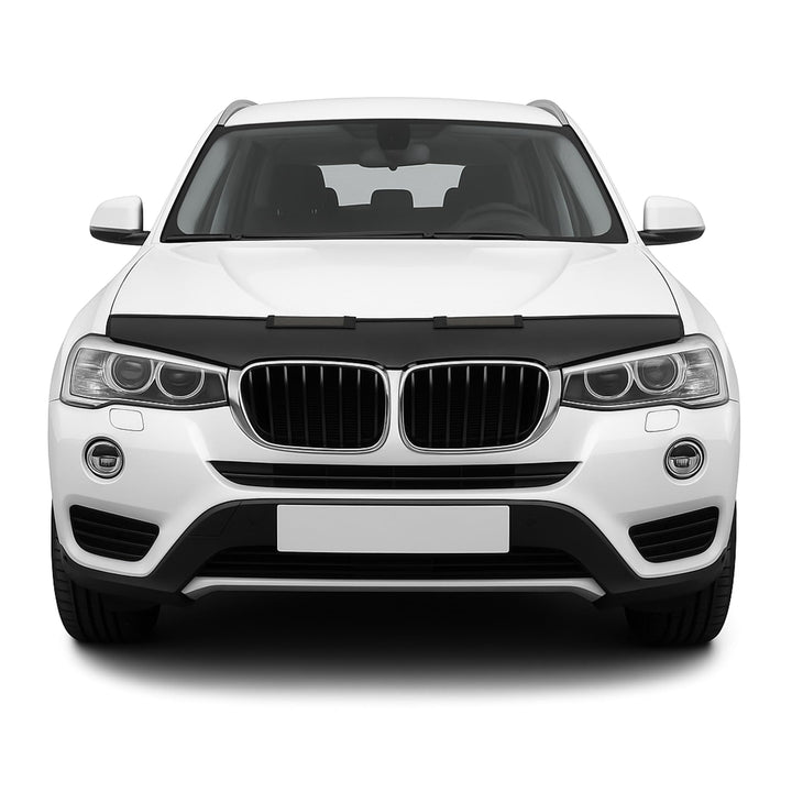 Haubenbra Bonnet Bra Steinschlagschutzmaske kompatibel mit BMW X3 F25 2010-2017 1x Halb Motorhaubesc