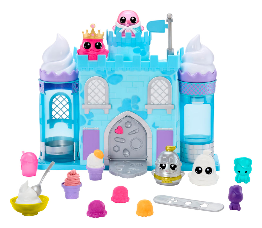 MGA Entertainment DohKins Ice Cream Castle with Princess & Knight - Knete Trocknet Niemals Aus, Glut