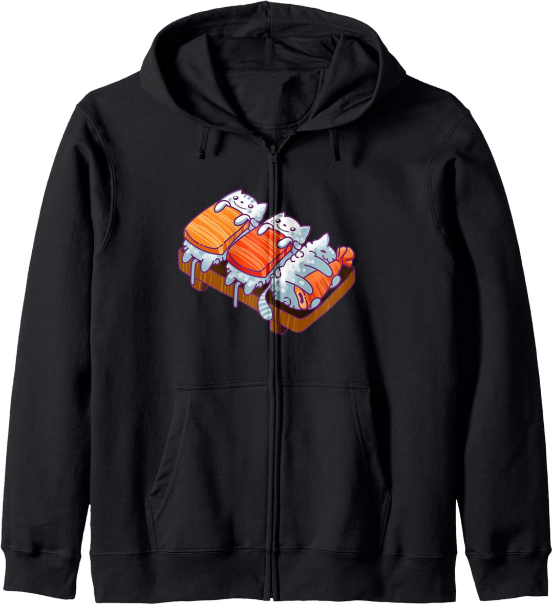 Katzen, Sushi, Mädchen, Kinder, Japanischer Kawaii Kult Kapuzenjacke