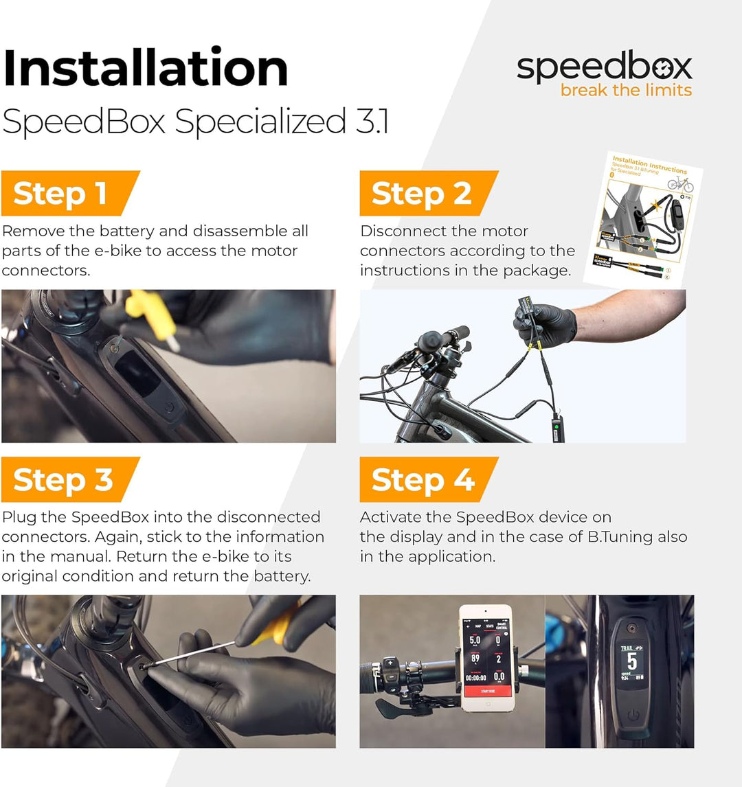 SpeedBox 3.1 Kompatibel mit speziellen E-Bikes und Motoren/Tuning-Chip/inkl. SL und TCU+MasterMind/S