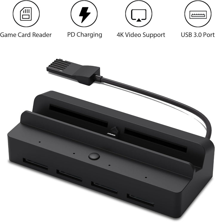 Game Card Reader für Switch/Switch OLED TV Ladestation DOBEWINGDELOU Zubehör Game Card Holder Quick