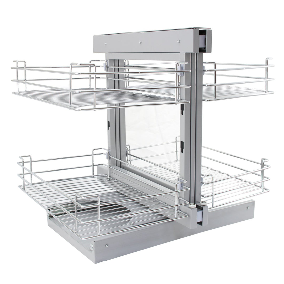 KuKoo Magic Corner Eckschrank-Korb Küchenschrank Körbe Schrankauszug Schrankkörbe Küchenkorb Korbaus