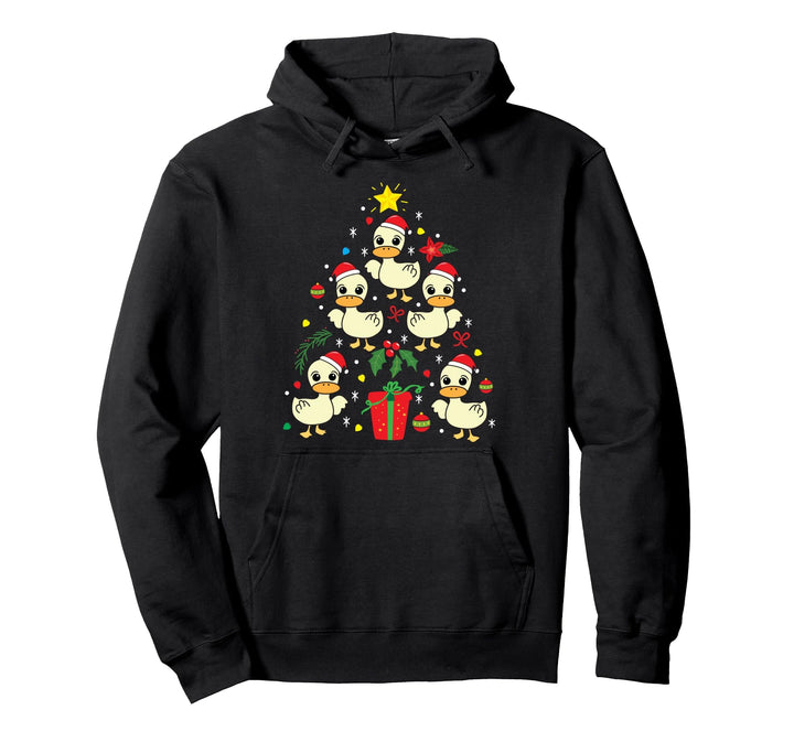 Duck Ente Weihnachten Lustiger Baum Geschenk Pullover Hoodie
