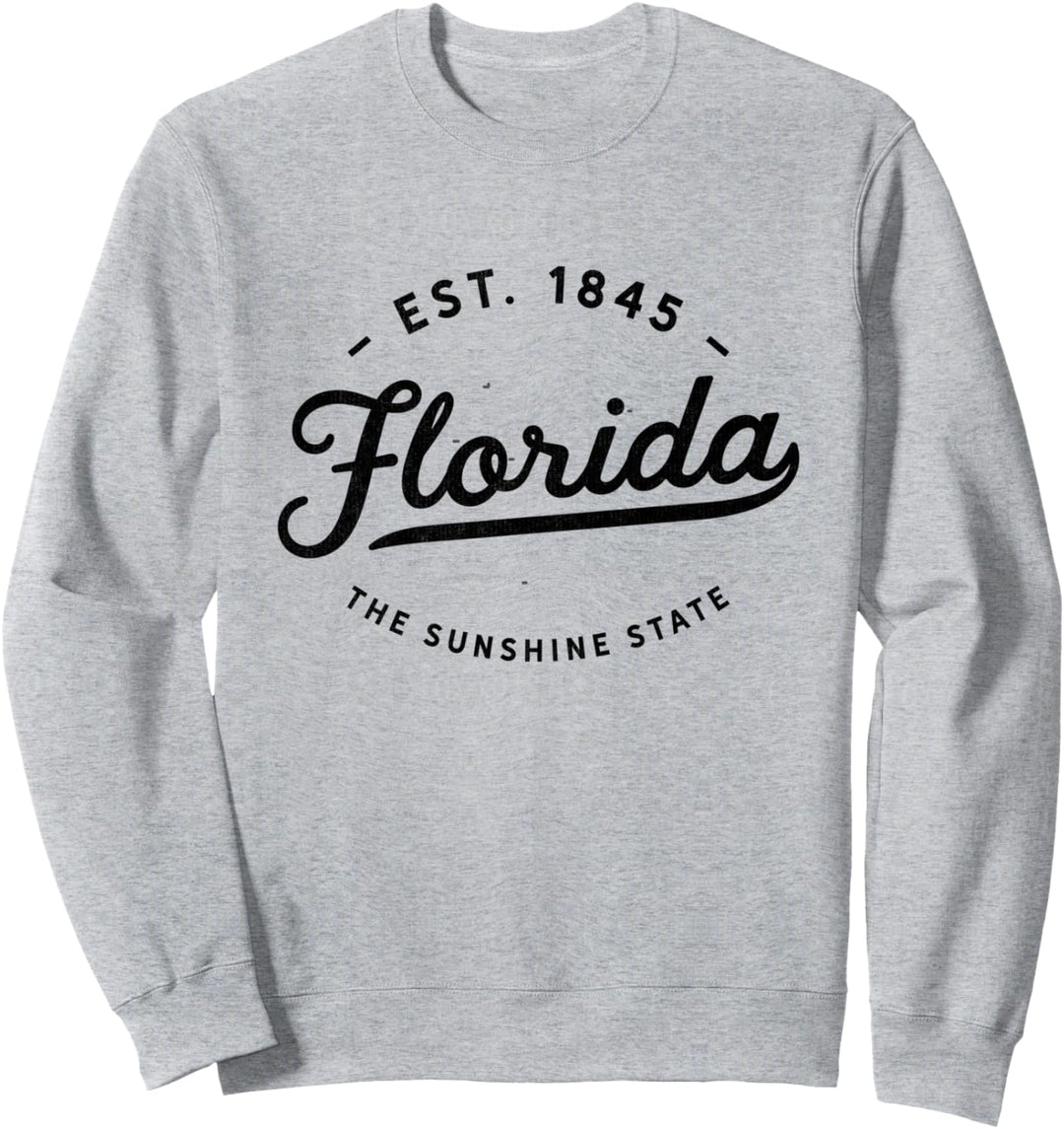 Classic Retro Vintage Florida Throwback USA Home Novelty Sweatshirt
