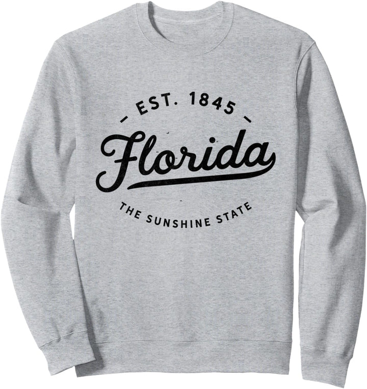 Classic Retro Vintage Florida Throwback USA Home Novelty Sweatshirt