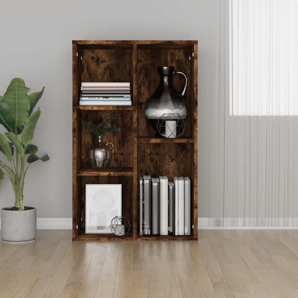 vidaXL Sideboard Bücherregal, Bücherschrank mit 5 Fächern, Wandregal Standregal für Wohnzimmer, Rega