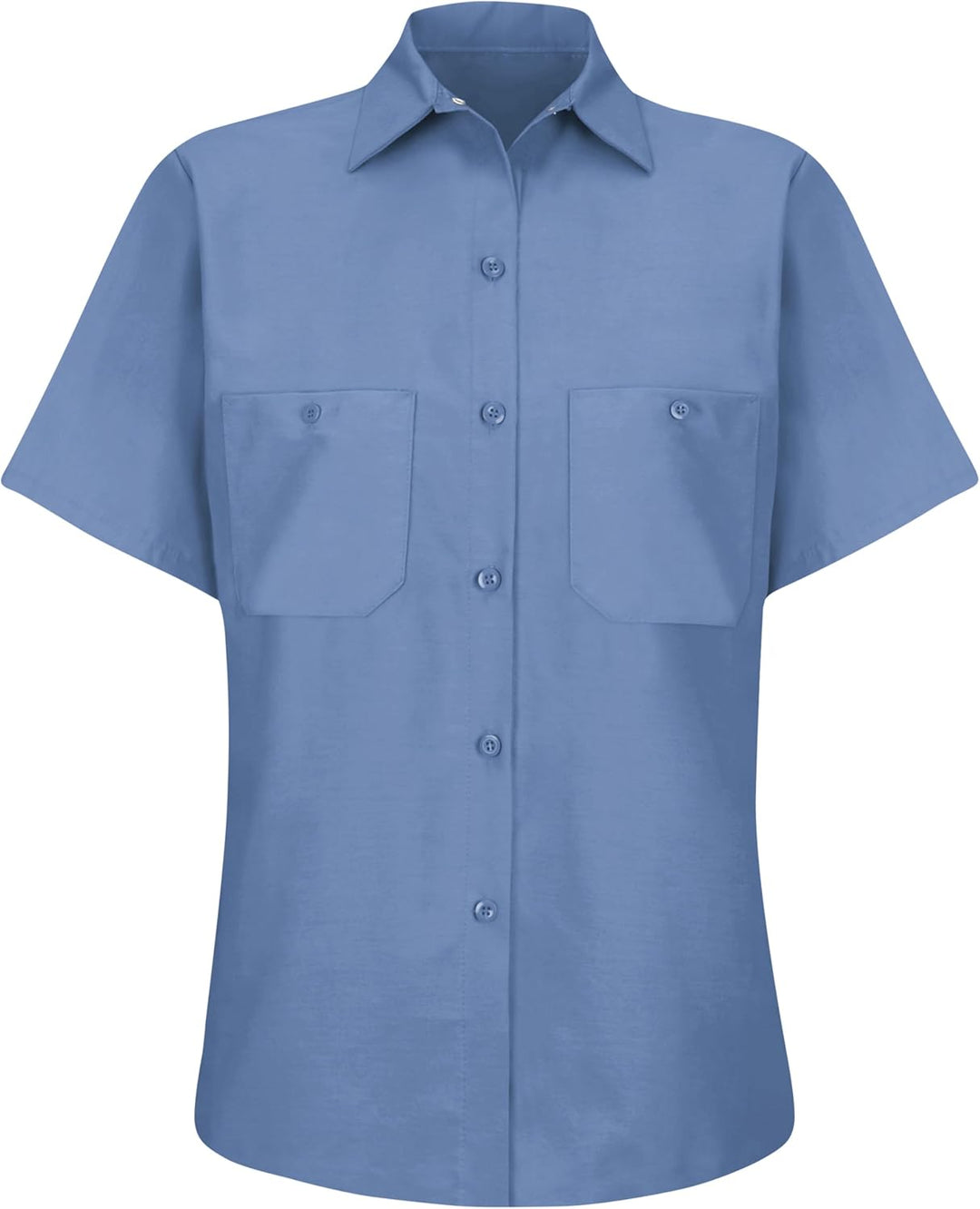 Red Kap Damen Women's Short Sleeve Industrial Work Shirt Hemd L Blau (Petrol Blue), L Blau (Petrol B