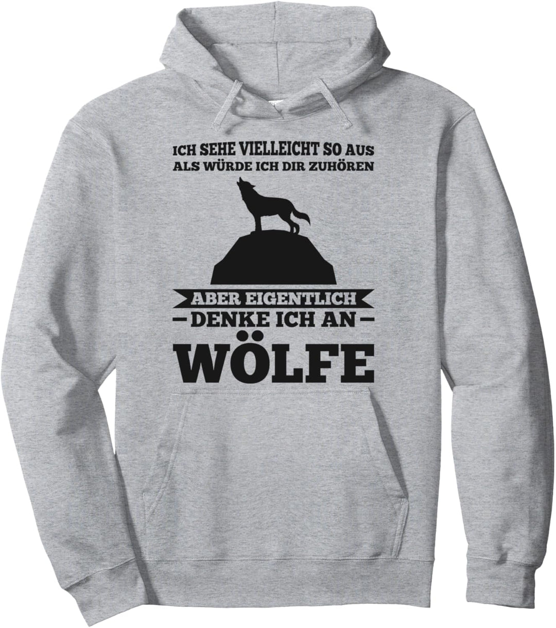 Wolf Waldtier Tier Pullover Hoodie
