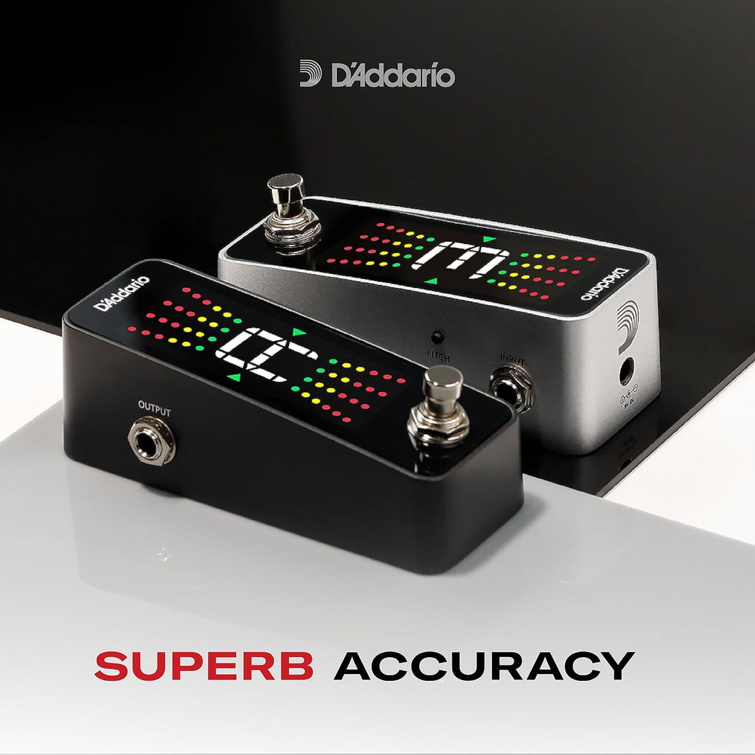 D'Addario PW-CT-20 Chromatisches Pedal-Stimmgerät Pedal-Tuner, Pedal-Tuner