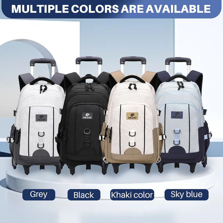 Schulrucksack mit Rollen Mädchen Jungen Teenager Trolley Kinder Rucksack mit Rollen Schule Schultasc