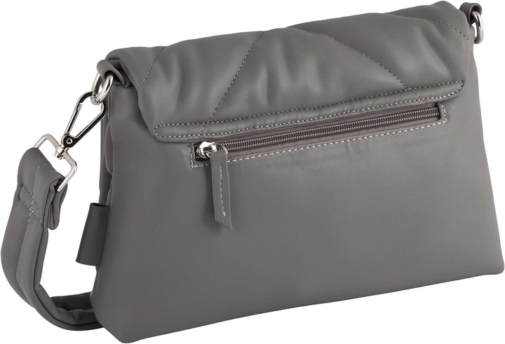 TOM TAILOR bags KATRINA Damen Umhängetasche M, 27x5x18 Mid Grey, Mid Grey
