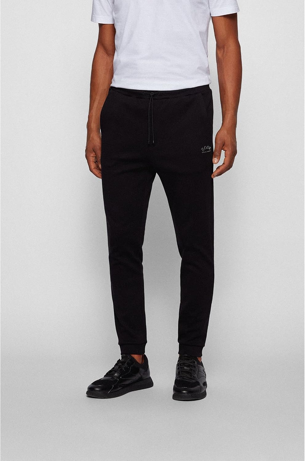 BOSS Herren Hadiko Curved Jogging Hose, Black001