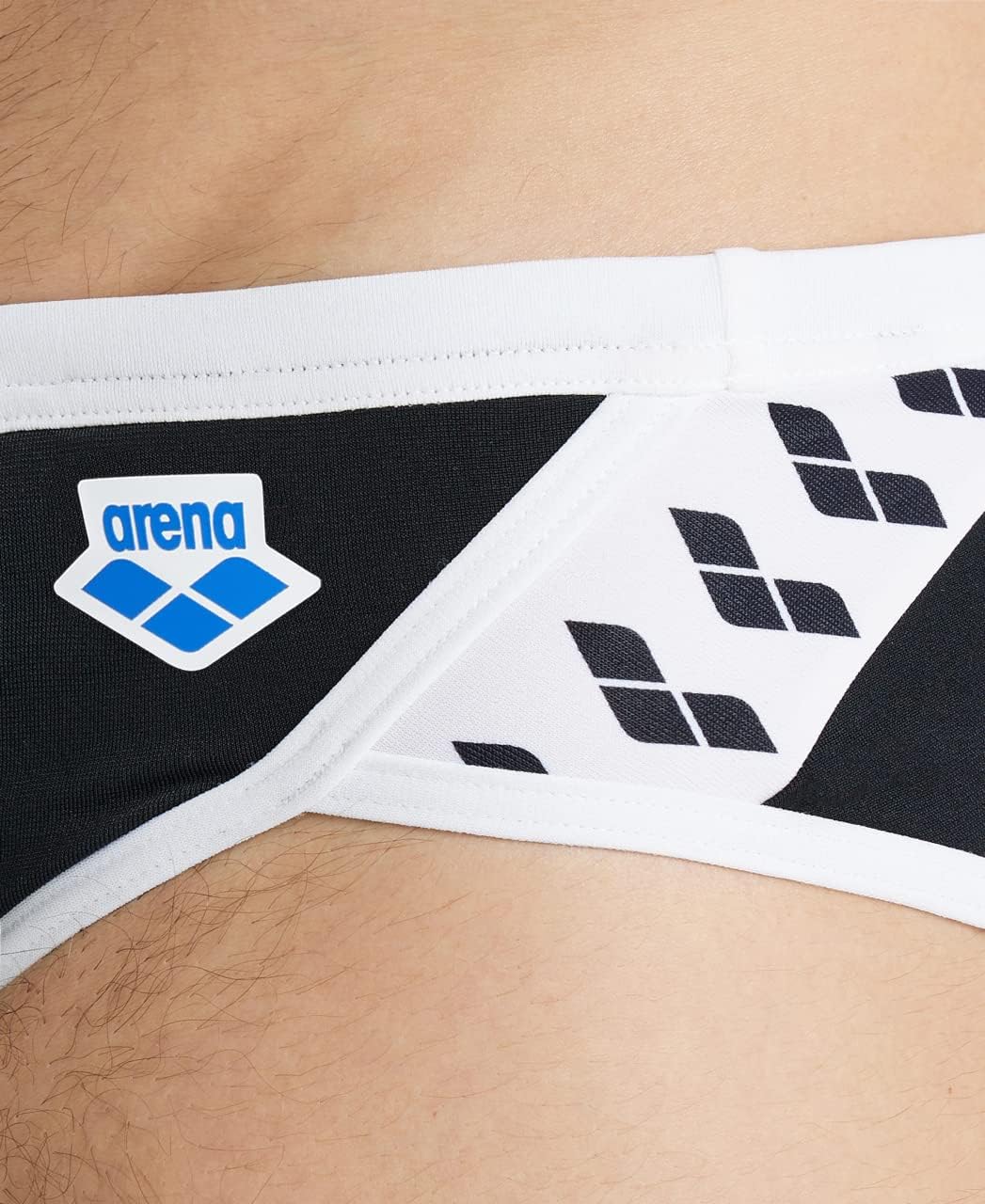 ARENA Herren Men's Icons Swim Briefs Solid Badehosen Slip (1er Pack), 48 Black-white