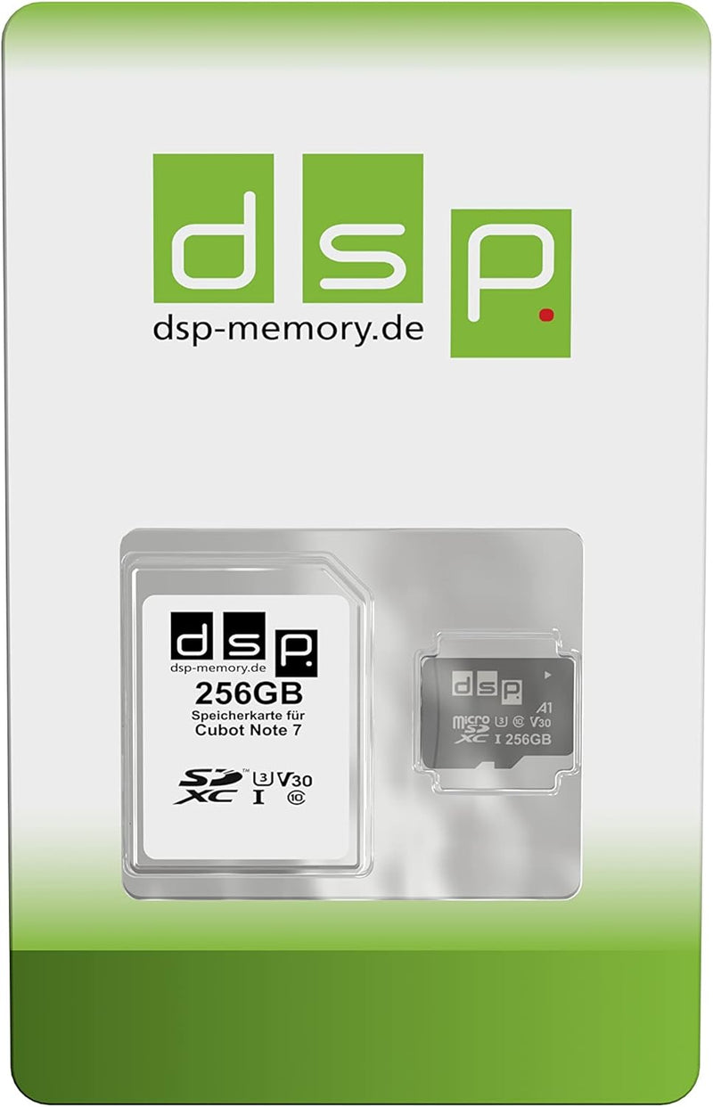 256GB microSDXC Speicherkarte (A1, V30, U3) für Cubot Note 7 256GB A1, V30, U3, 256GB A1, V30, U3