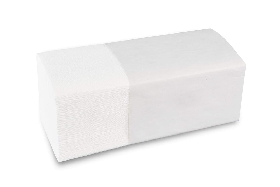 SemyTop Papierhandtücher, 2 -lagig, ZZ/V-Falz, 24.5 x 22 cm, hochweiss, 4000 Blatt, 1er Pack (1 x 1