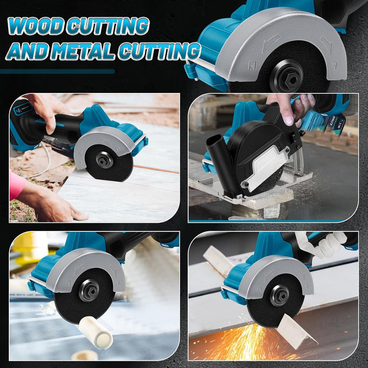 WingFly Akku Winkelschleifer für Makita 18V, Professional Kabelloser Schleifer,76mm, Bürstenloser Mo