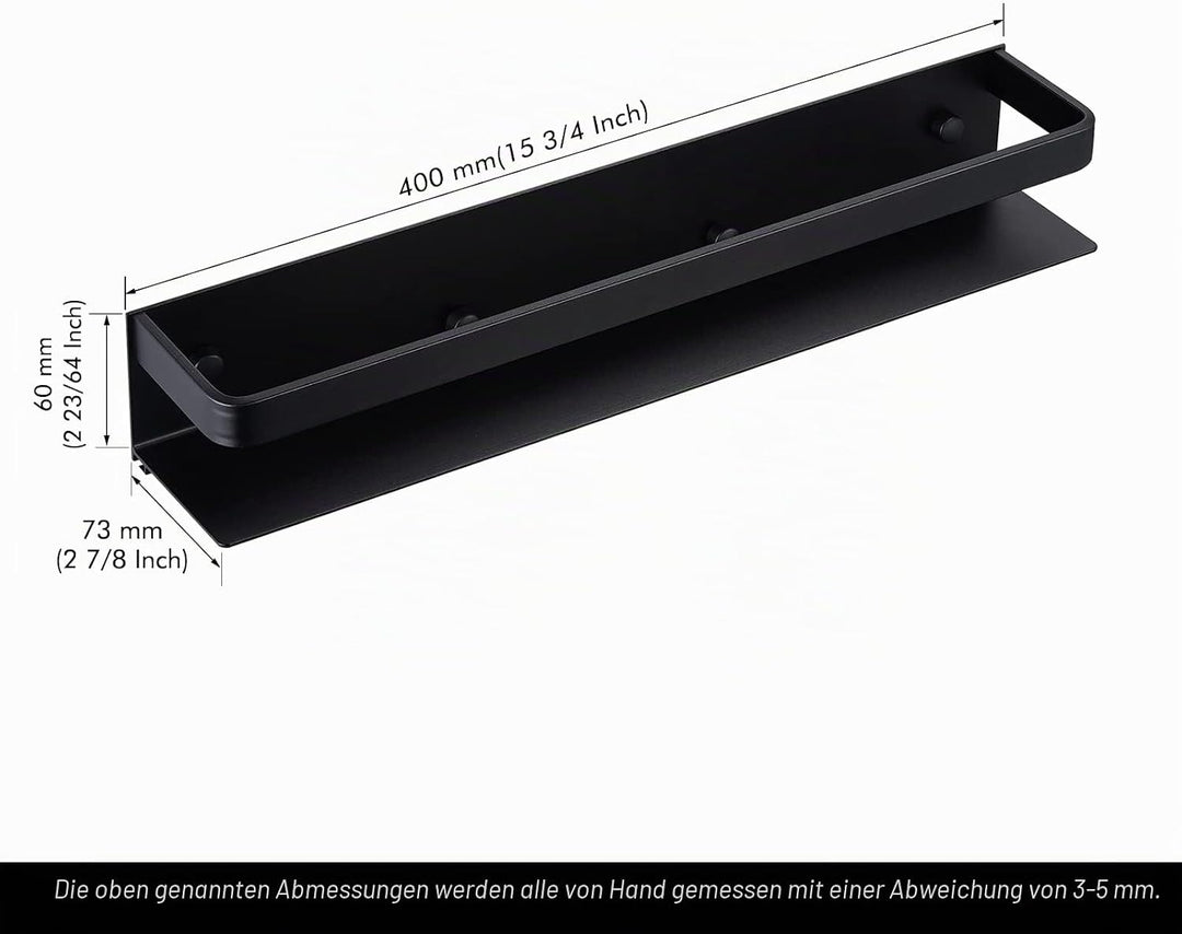 KES Gewürzregal Wand Gewürzhalter Gewürz Organizer Küche Gewürz Aufbewahrung Küchenregal Gewürze 40