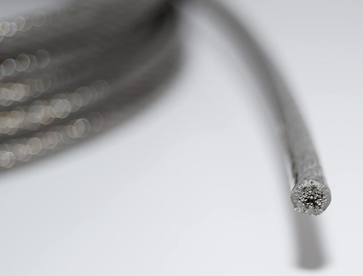 Drahtseil 5 / 7mm 10 Meter Geländerseil 5/7mm Edelstahl 7X7 ummantelt PVC klar EN 1.4401 mittelweich