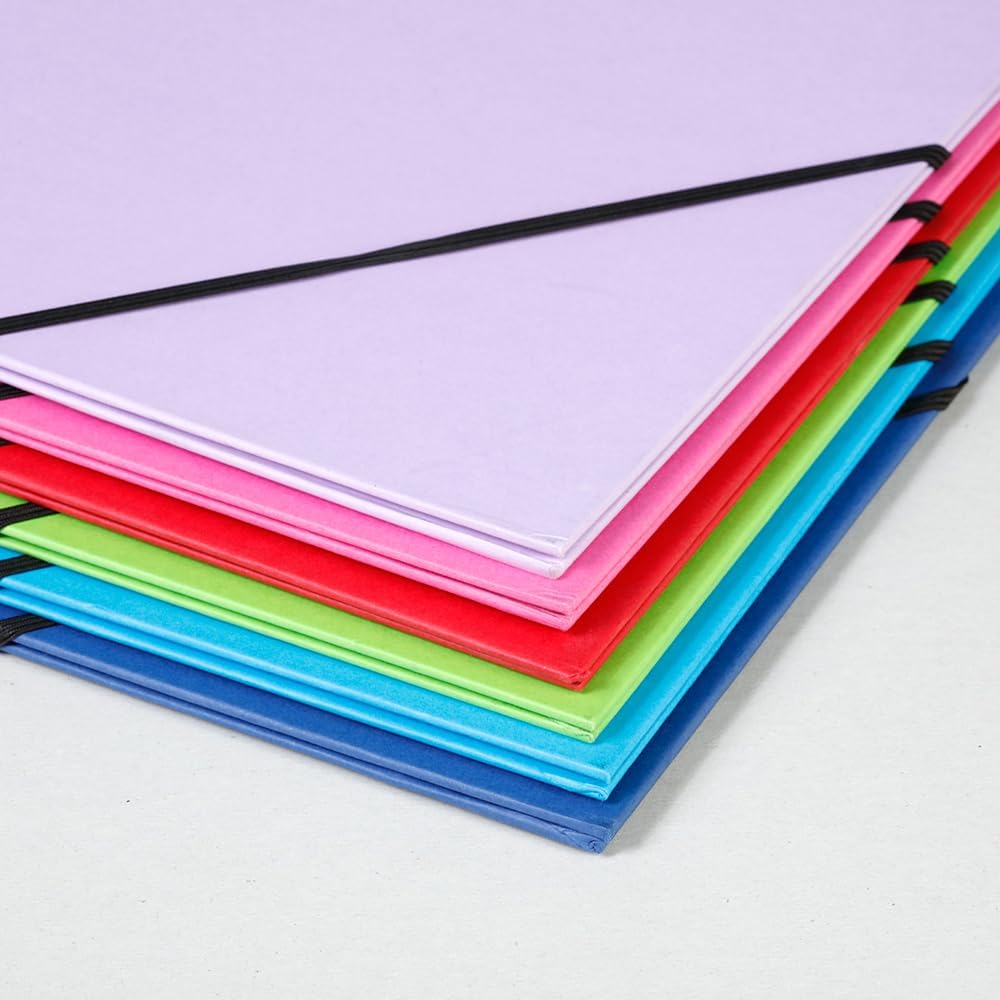 Clairefontaine 144404C Zeichenmappe Maya mit Gummizugverschluss, praktisch und robust, 52 x 72cm, 1