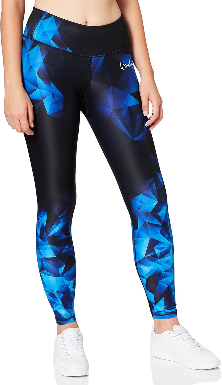 Winshape Damen Functional Power Shape Tights AEL102 mit Anti-Rutsch-Effekt, saphir, Winshape Slim St