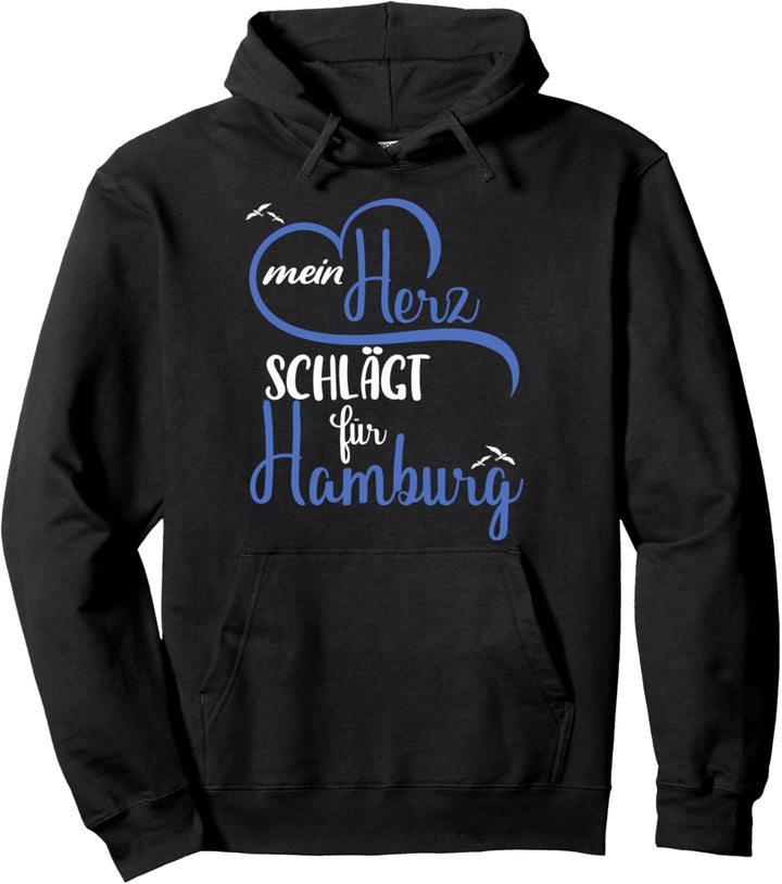 Norddeutschland | Moin | Mein Herz schlägt für Hamburg Pullover Hoodie