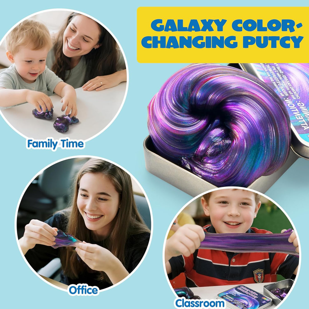 JOYIN Galaxy Color-Changing Knete Springknete für Kinder, Slime Schleim kinder, Sensory Fidget Squis