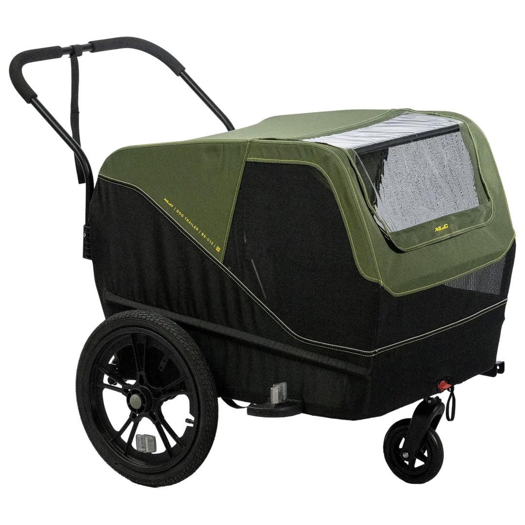 XLC Hundeanhänger Dog Medium BS-C12 16" Moosgrün 25kg, 3092004010