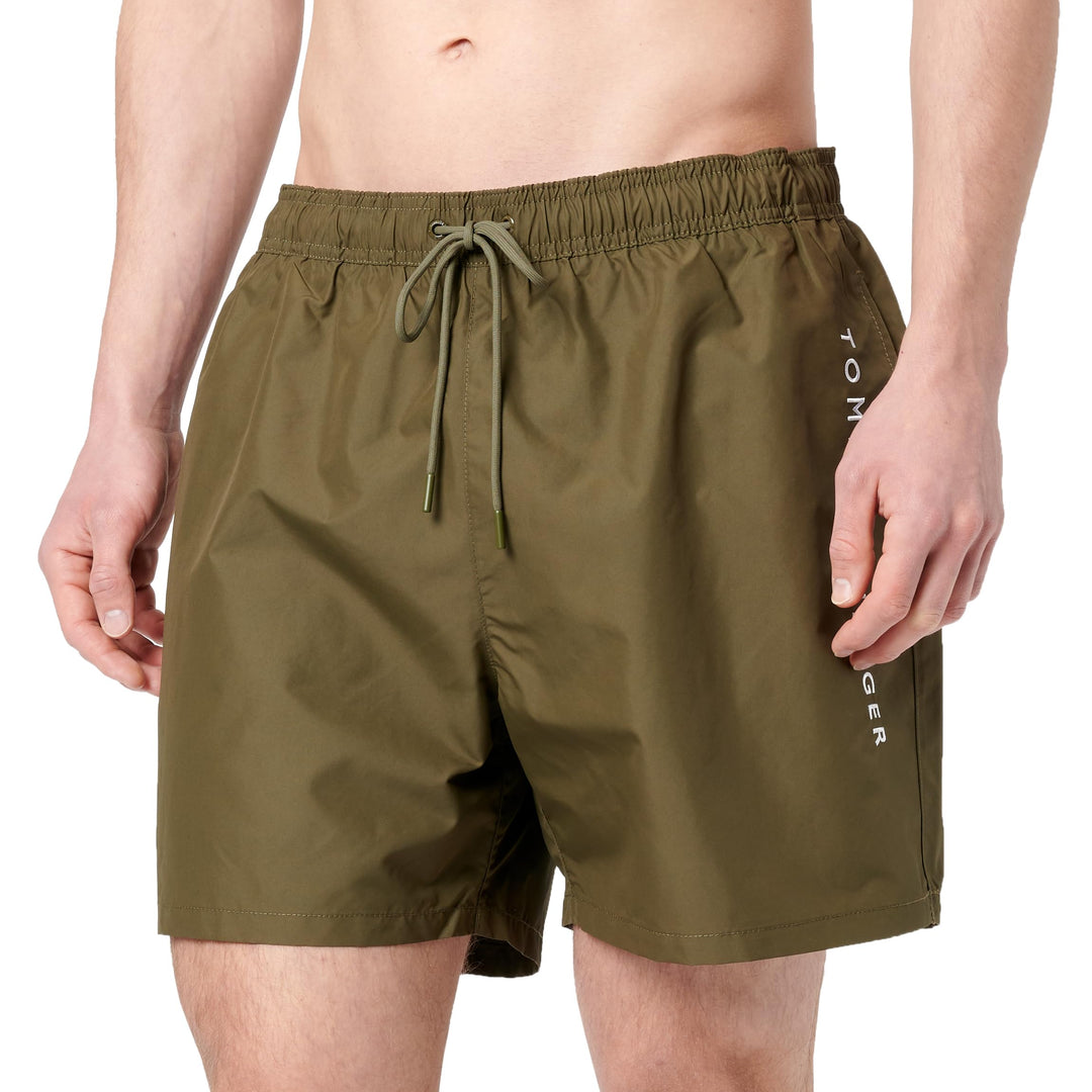 Tommy Hilfiger Bodeshorts Gummibund Tunnelzug Logo dunkelblau XXL Khaki (Army Green), XXL Khaki (Arm