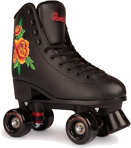 Rookie Damen Rollerskate Rosa Rollschuhe Size - UK 7 (EU 41) Schwarz, Size - UK 7 (EU 41) Schwarz