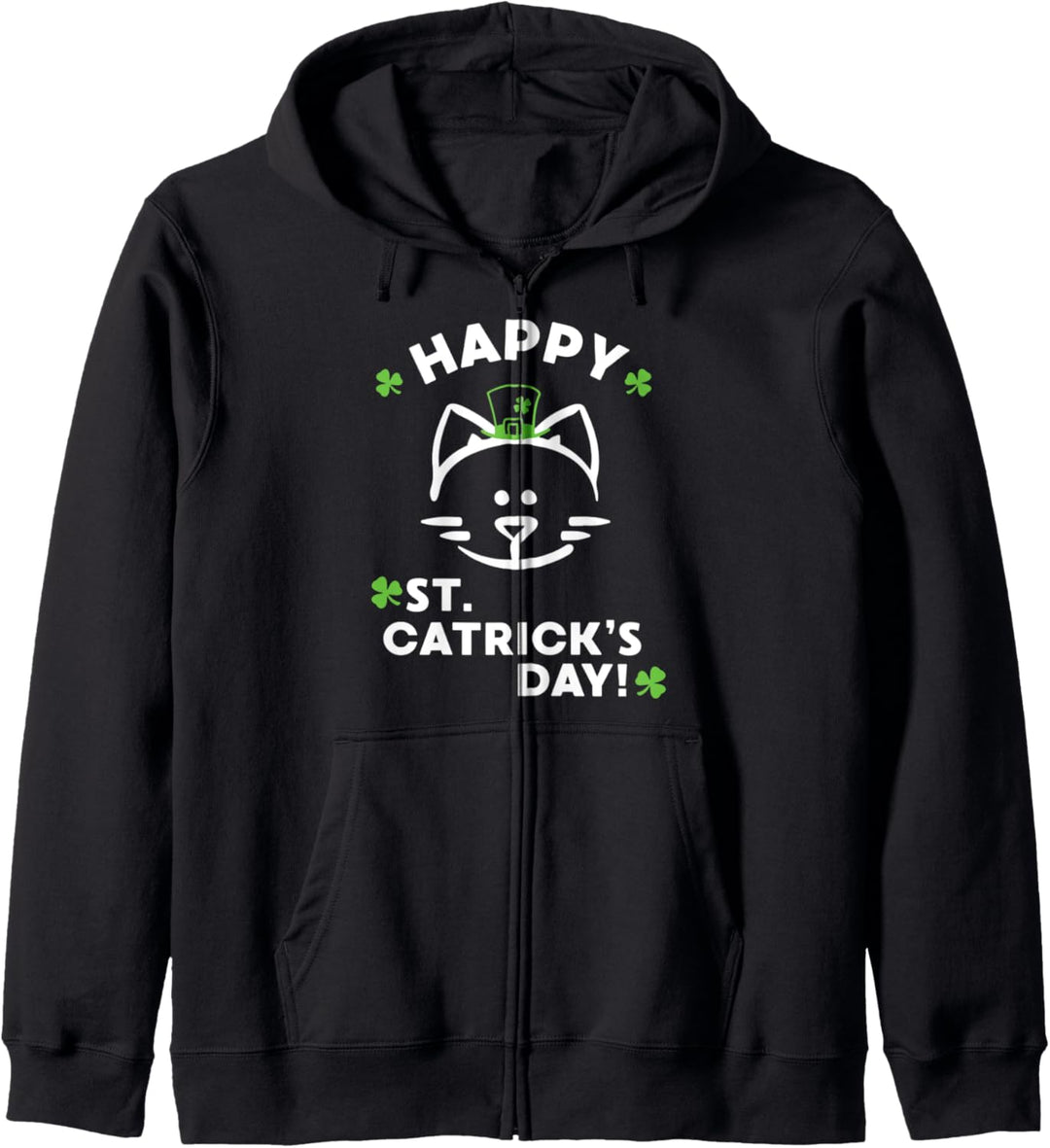 Cute Cat St. Patrick's Day Kapuzenjacke