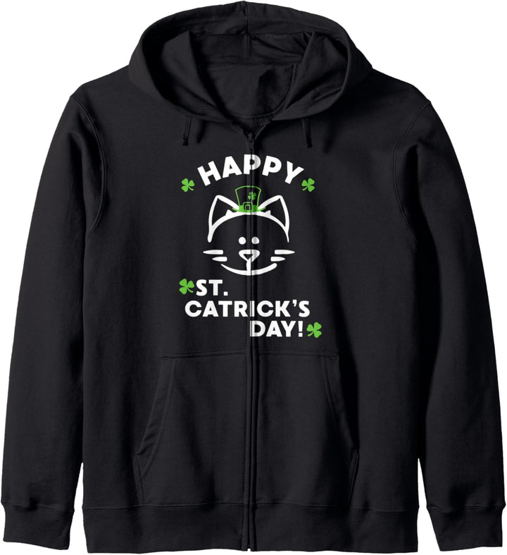 Cute Cat St. Patrick's Day Kapuzenjacke