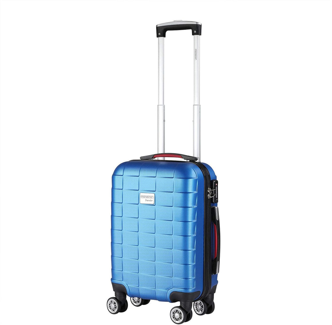 MONZANA® 2er Set Koffer Boardcase M, XL Gelgriffe TSA Schloss Reisekoffer Trolley Kofferset Handgepä