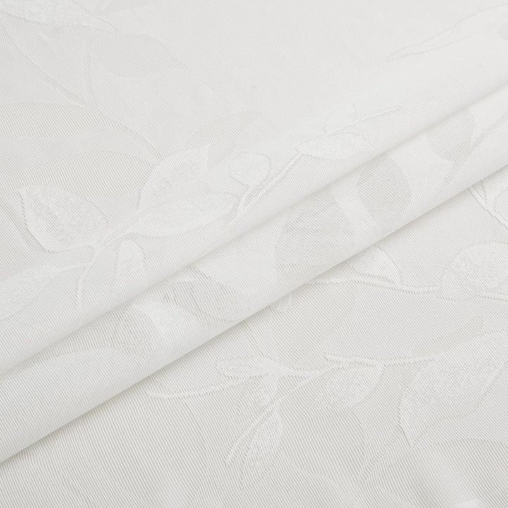 Treatmentex Durchsichtig Spitze Vorhang Jacquard Gardinen mit Ösen Blättermuster Halbtransparente Vo