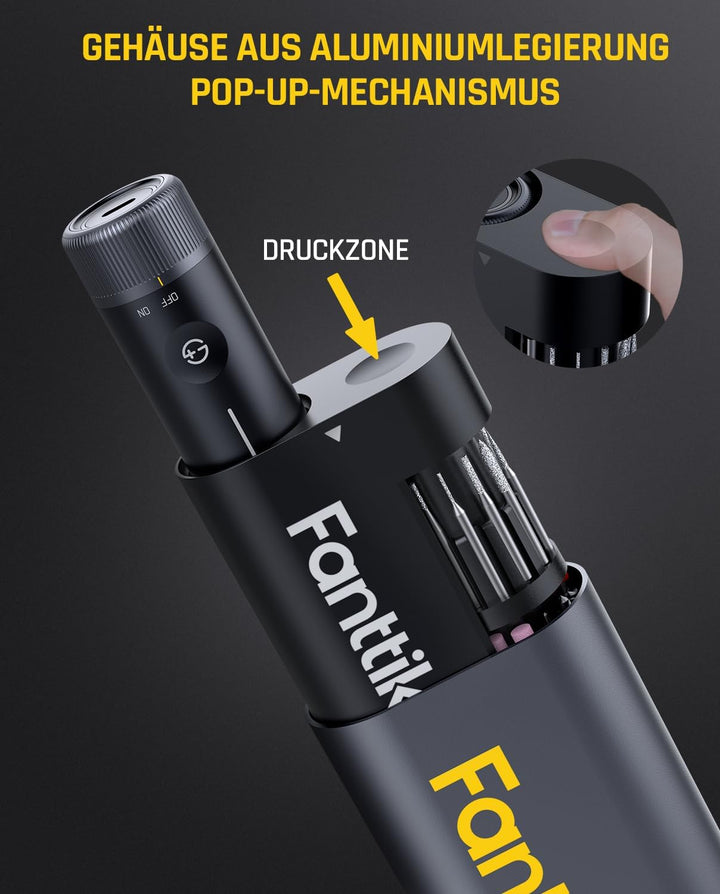 Fanttik F2 PRO Akku Multifunktionswerkzeug, starker Magnetmotor, Revostor-Hub, Rotationswerkzeug Set