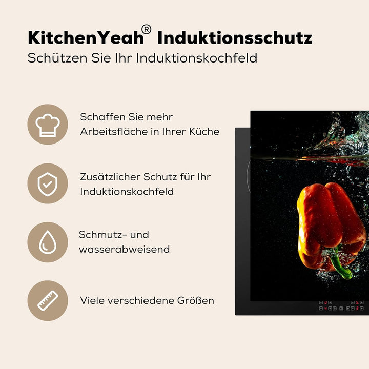 Herdabdeckplatte Einteilig Induktionsmatte Küche Abdeckung Ceranfeld Herd Abdeckplatte Deko Vinyl Ma